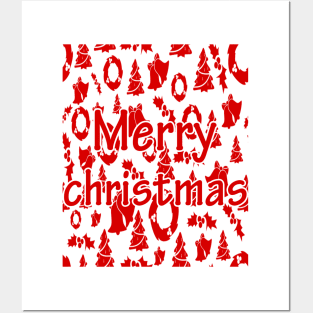 merry christmas Posters and Art